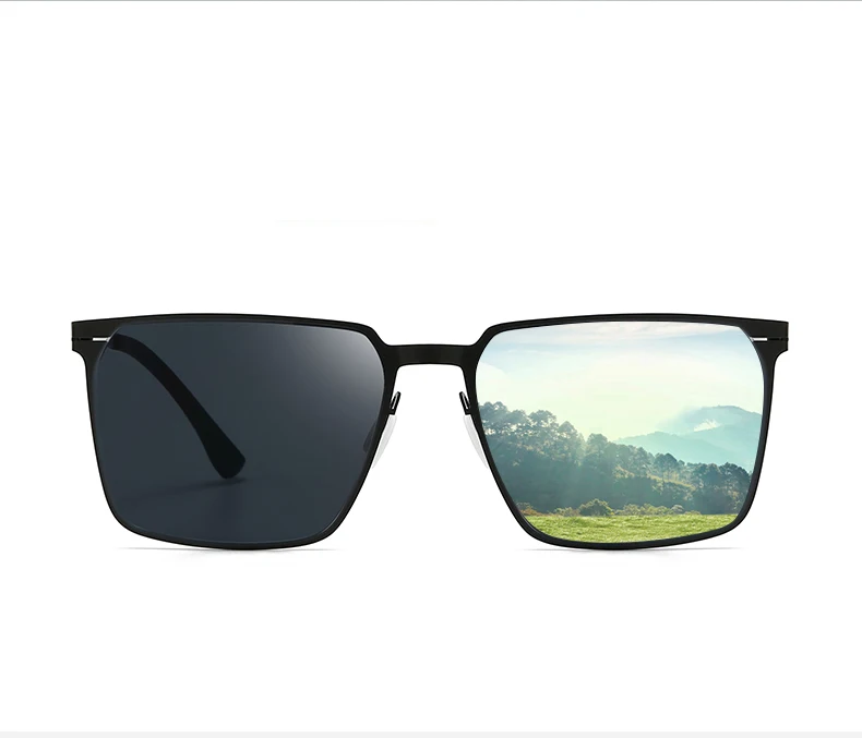 Neue Herren-Sonnenbrille aus Metall – modische Outdoor-Freizeitbrille, UV-Schutz, geeignet zum Fahren und Angeln 5133 – Detail 6