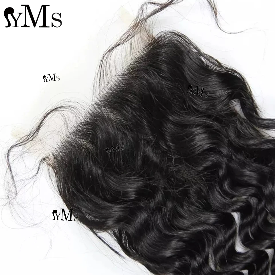 YMS Water Curly 5x5 6x6 HD Lace Closure 100% Human Hair Virgin Indian Water Wave Only Pre Plucked Wholesale For Women