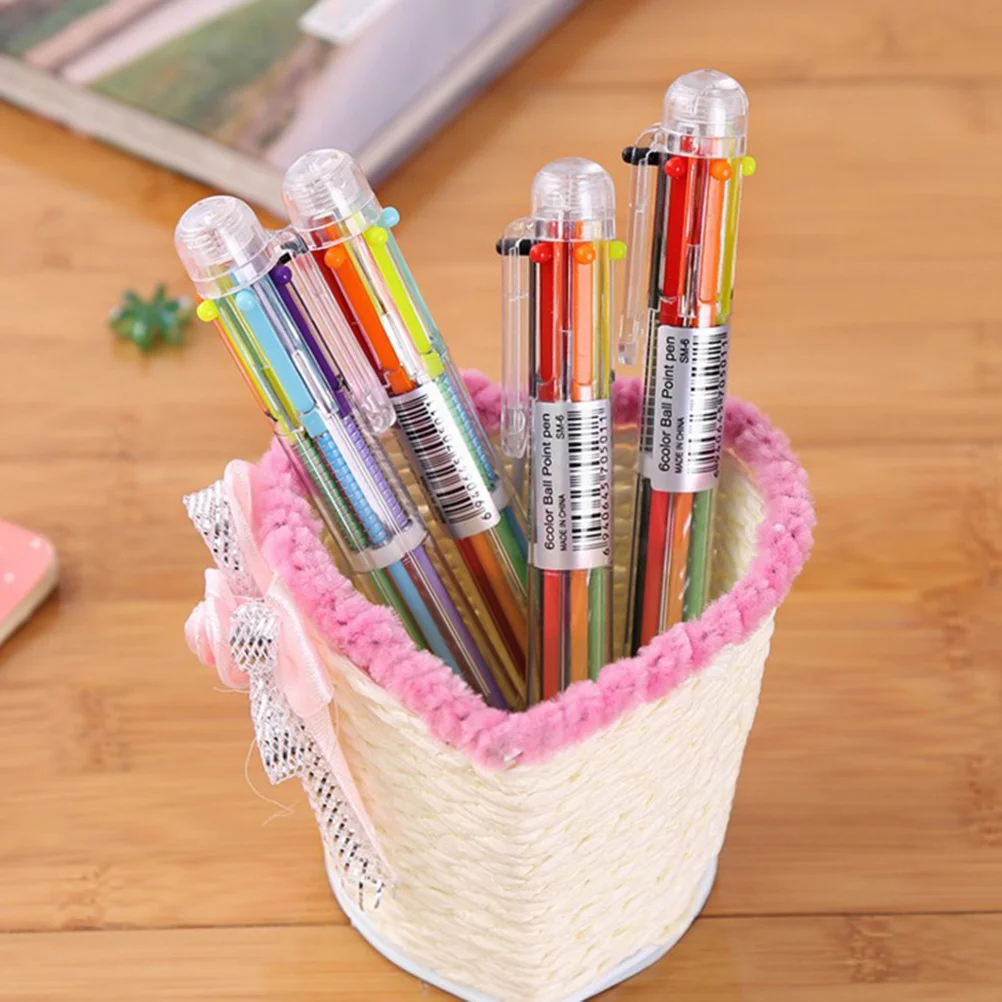 20 Pcs Multicolor Retractable Pen Pupils Ballpoint Pens 1400X150X150CM Colorful