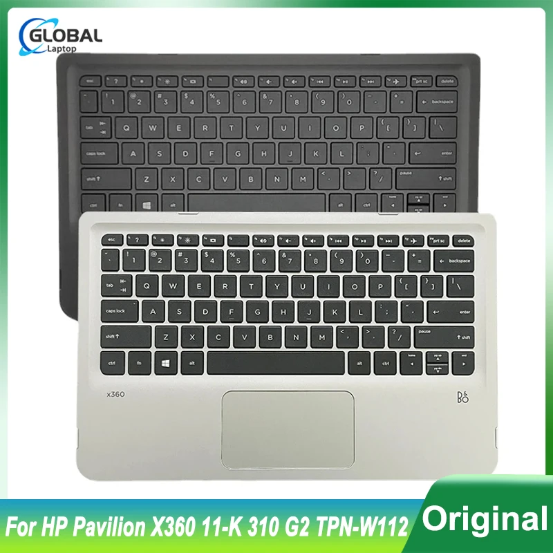 

Original Laptop US Keyboard for HP Pavilion X360 11-K 310 G2 TPN-W112 Palmrest Top Case Upper Cover Touchpad English 809543-001