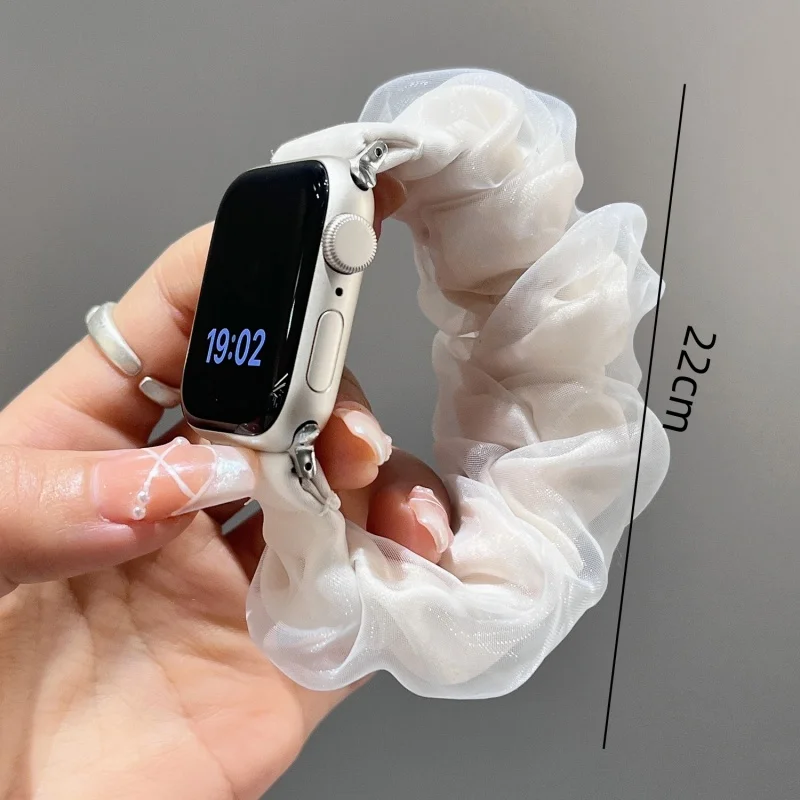 Korea Stylish Watch Band For IWatch 46mm 49mm 40 41mm 42 44 45 Soft Fabric Wristband For IWatch Series S10 9 8 7 Without Watch