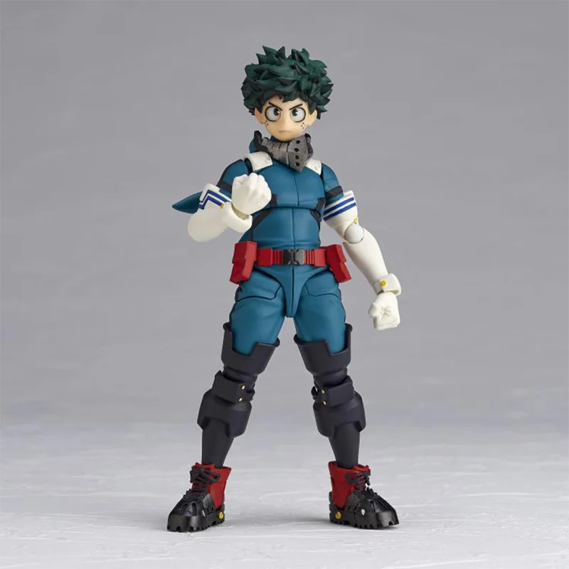 100% Original Kaiyodo My Hero Academia Amazing Yamaguchi Revoltech NR049 Izuku Midoriya Reissue  Anime Action Figures Model Toys