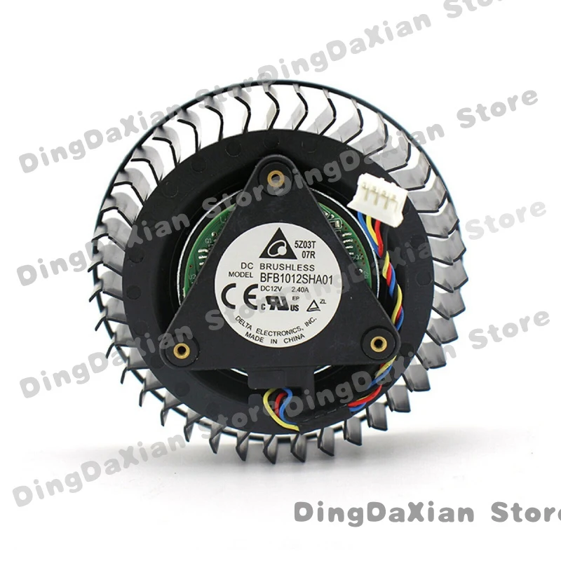 D Delta BFB1012SHA01 12V 2.4A 4Pin PWM Blower Cooling Fan for AMD Radeon Graphics Card