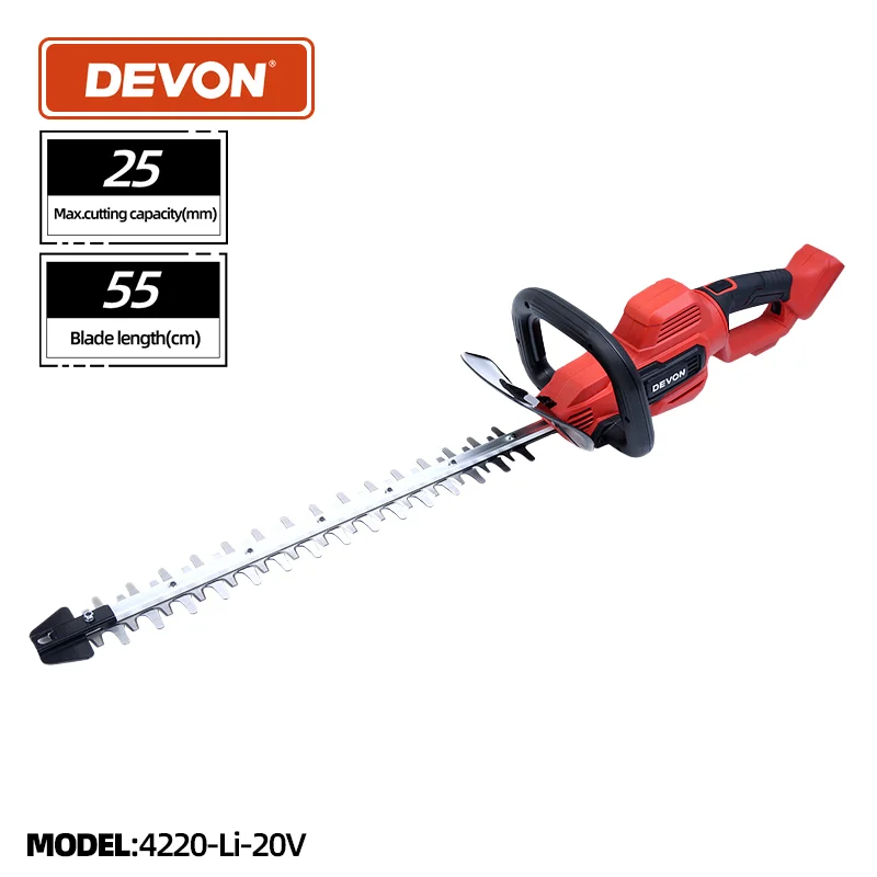 Devon 4220-Li Cordless Electric Hedge Trimmer Lawn Mower Household Shrub Weeding Pruning Mower Garden Tools for 20V Battery