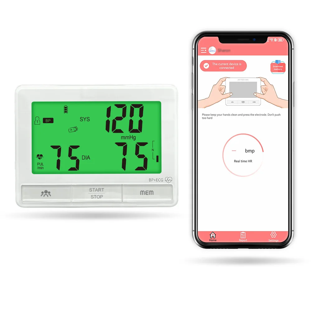 monitor-de-presion-arterial-inteligente-para-brazo-con-ecg-pantalla-lcd-grande-retroiluminada-monitoreo-preciso-de-la-frecuencia-cardiaca-se-conecta-a-la-aplicacion-inteligente-para-el-hogar