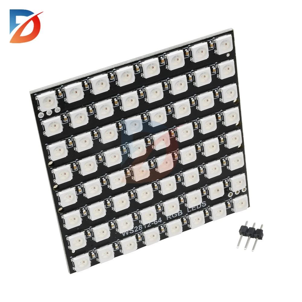 WS2812 LED 5050 RGB 8x8 Módulo de matriz LED de 64 bits