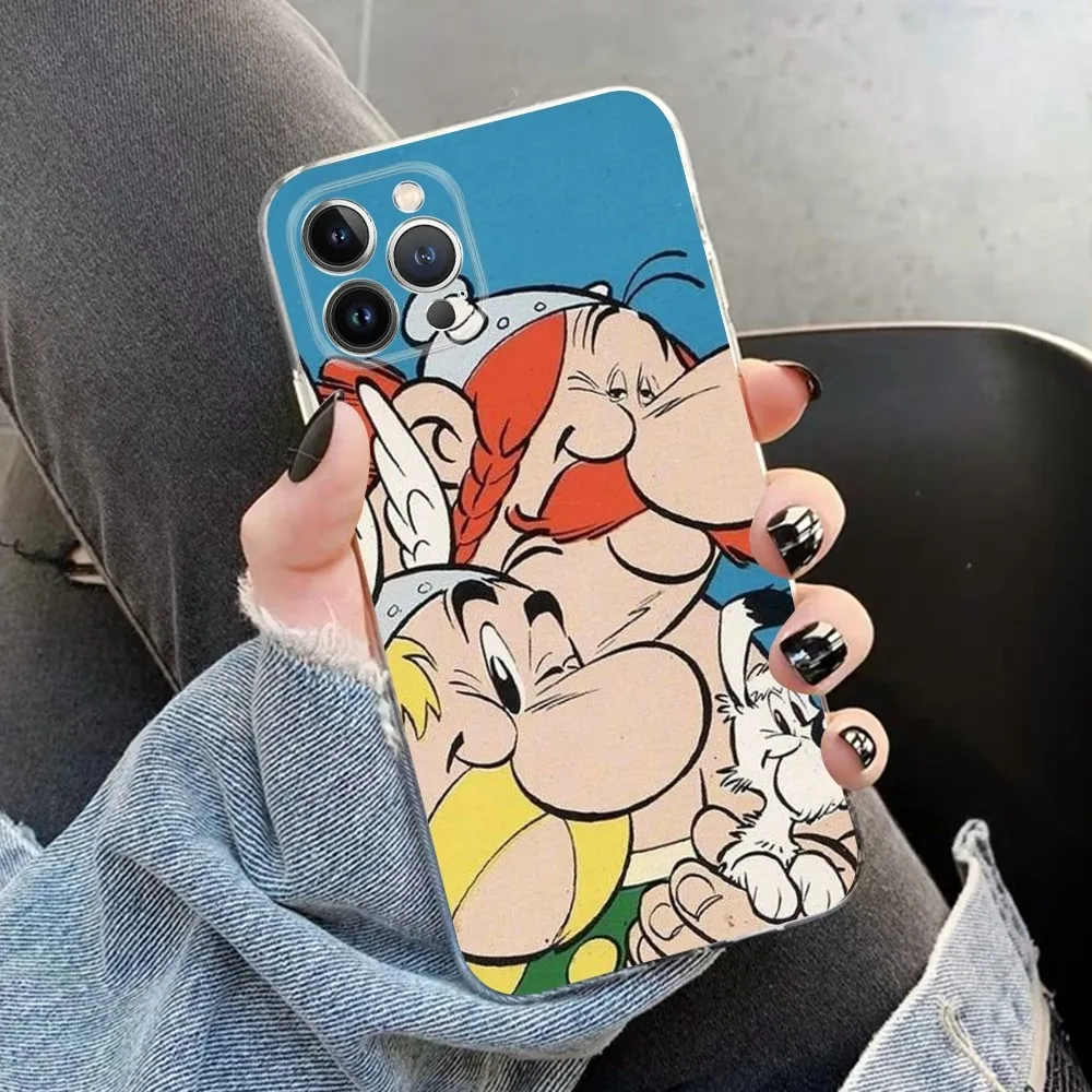 Asterix O-Obelix Phone Case For iPhone 14 13 12 11 Pro Max XS X XR SE 2020 6 7 8 Plus Mini Protective Shell