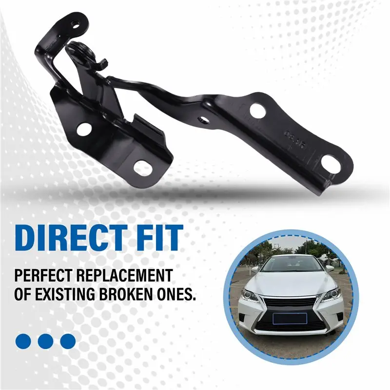 update. 1Pcs Front Right Bonnet Hinge for Lexus CT200H 2011-2021 5341076030 53410-76030 Hood Hinge Assay Accessories