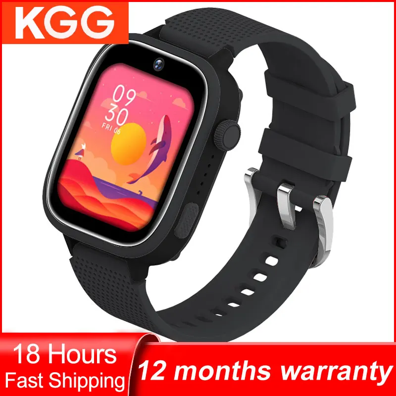 4G Kids Smart Phone Watch Face Unlock Music HD Video Call SOS 1.83\' Large Screen Camera Sport GPS LBS WIFI Trackek Children Gift