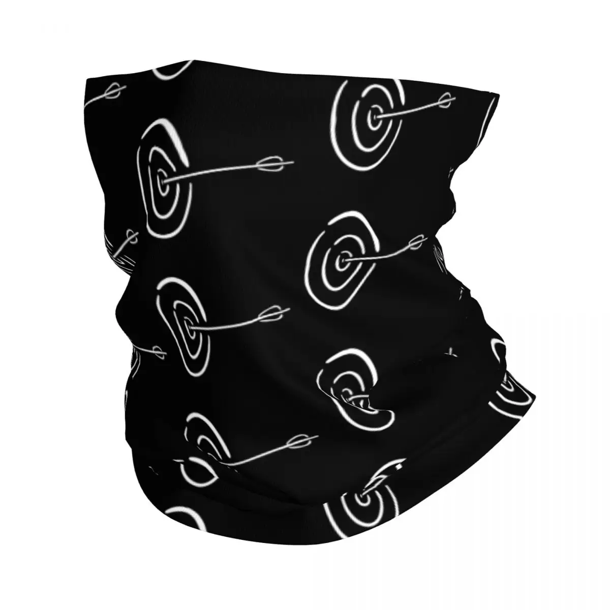 Archery Arrow Sketch White Bandana Neck Cover Balaclavas Magic Scarf Warm Headband Running for Men Women Adult Breathable