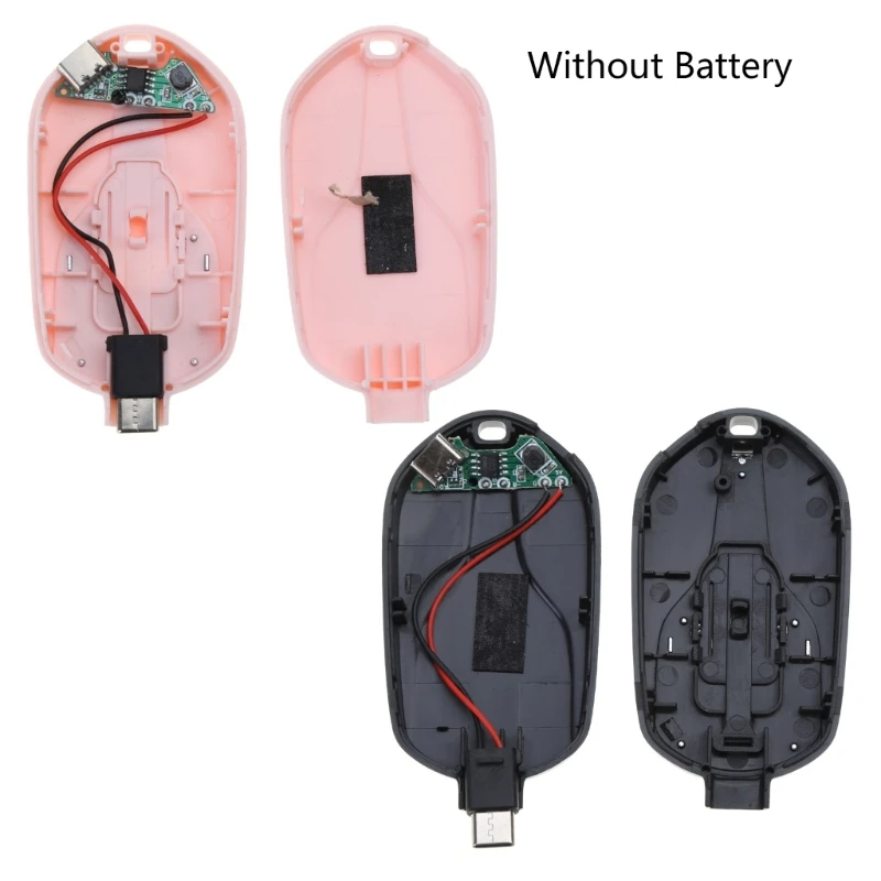 Portable Mini Type-C Power Bank case Keychain Emergency Charger for Type-C Android Smartphone Power Bank case no Battery