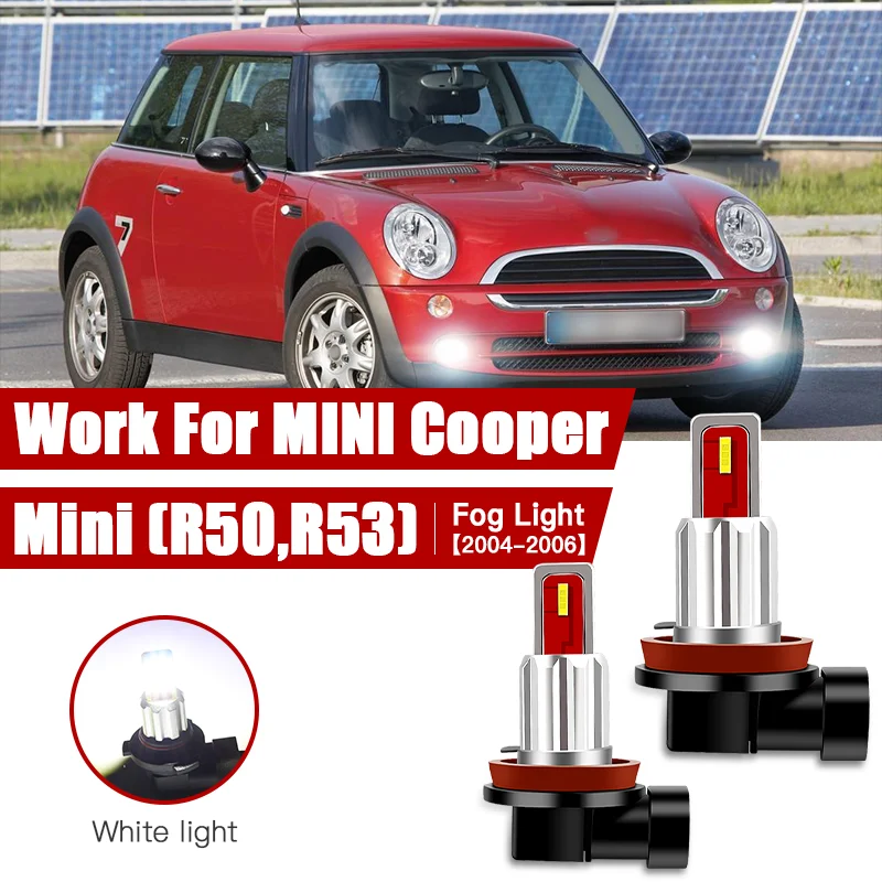 2pcs Led Car Fog Lamp for Mini R50 R53 2004 2005 2006 H11/H8 Front Fog Light Bulb Car Accessories Canbus 12V/35W