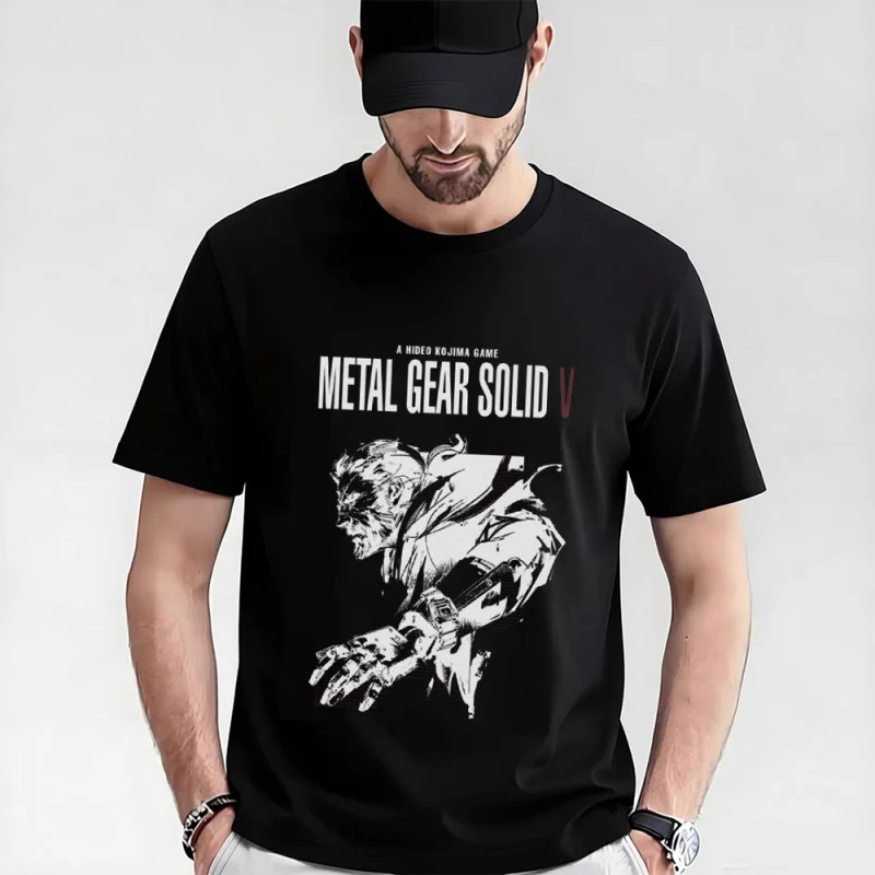 

Metal Gear Solid 0315 MGS gift t shirt for men Kojima Video game Graphic Clothes 100% cotton print tee All size tops S-6XL