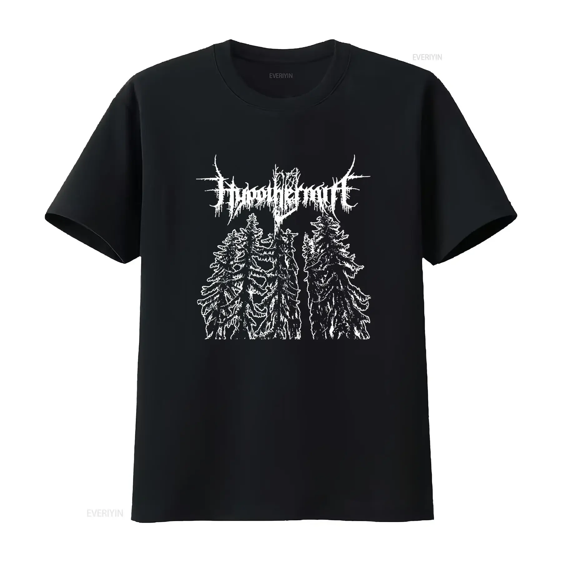 HYPOTHERMIA T shirt Black Metal Forest Design Perfect for Fans of Dsbm Abyssic Hate Kall Apati Happy Days Nyktalgia Lantlos
