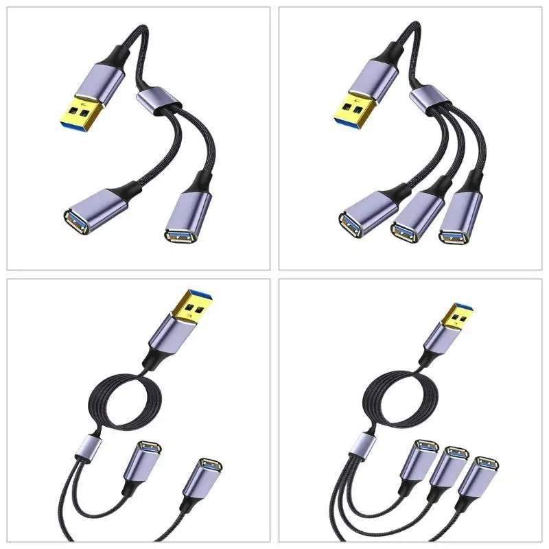 R53C USB2.0 Splitter Cable and Transfer Data Conveniently 480Mbps