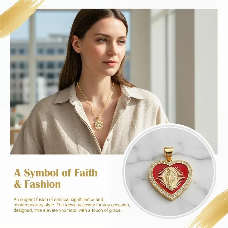 Gold Plated Natural Shell Pearl Pendants With Various Religious Designs For DIY Jewelry Making Necklace Bracelet Gifts