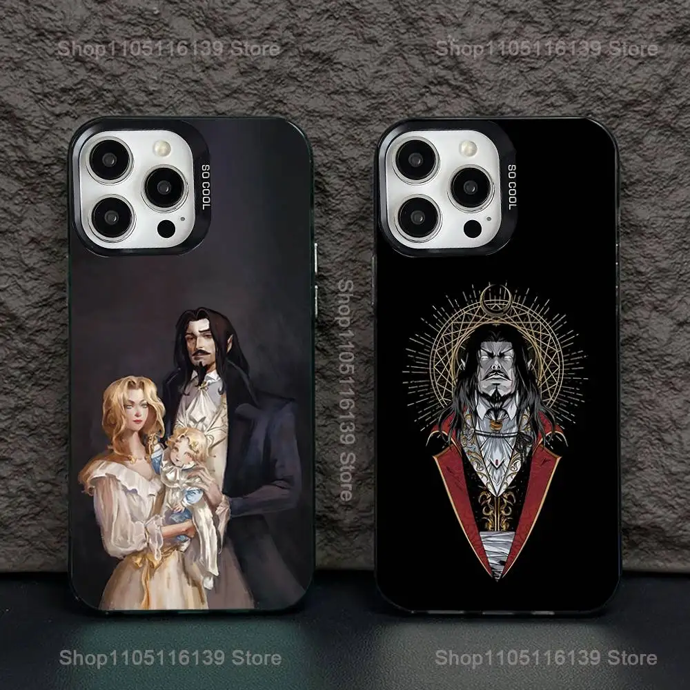 

C-Castlevania Phone Case For iPhone 16,15,14,13,12,11,Pro,XS,Max,Plus,Mini,SE Black Candy Matte Shockproof Cover