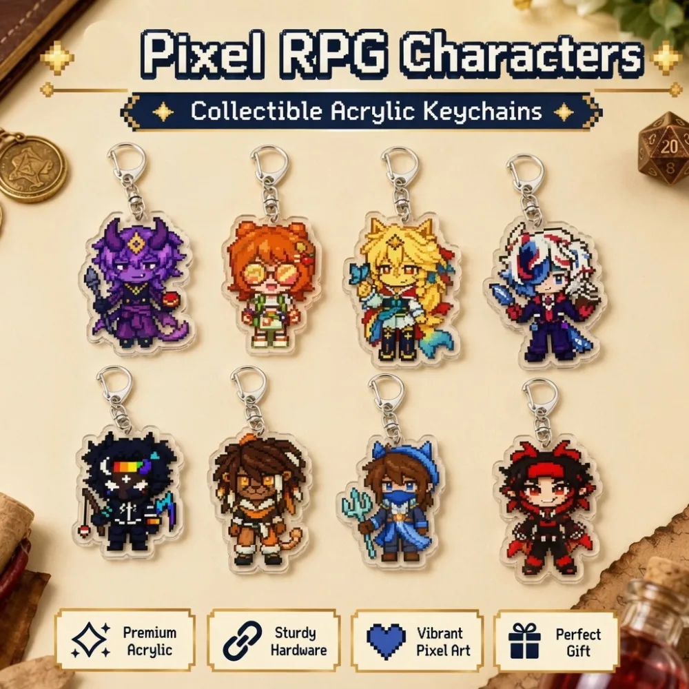 Porte-clés et breloques de sac mignons Chibi Wifies Squiddo Ashswag PrinceZam Eggchan Spoke Parrot, accessoires et bijoux, cadeaux pour fans