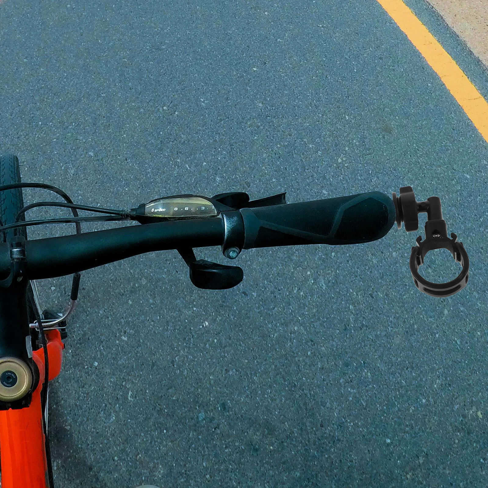 Universal Bicycle Flashlight Holder Mount 360 Degree Rotating Bike Bracket for Mountain Road Cycling Light Support Clip