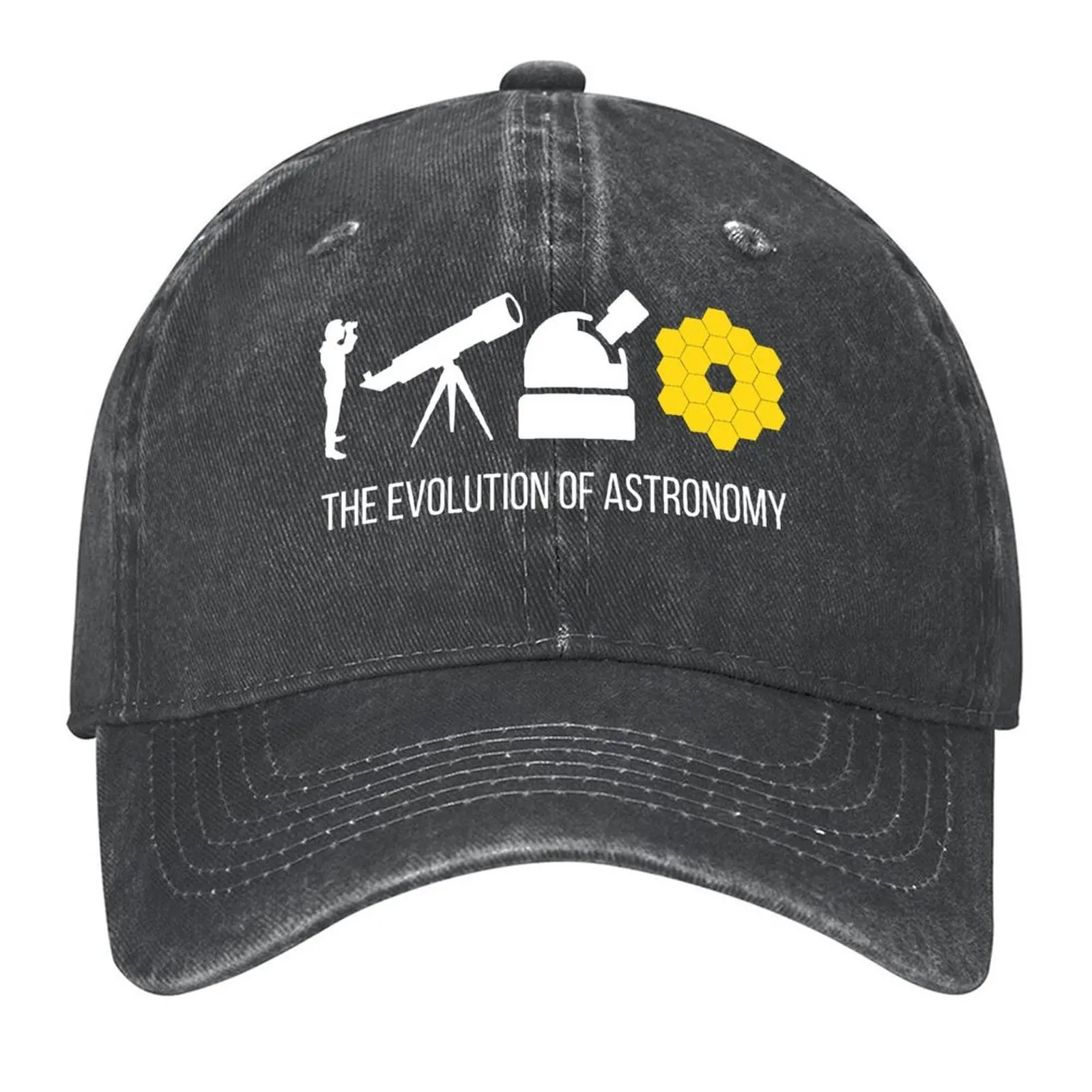 

The Evolution Of Astronomy James Webb Telescope Baseball Cap men's big size hat Sunhat Unique hats Men's Hats Women's