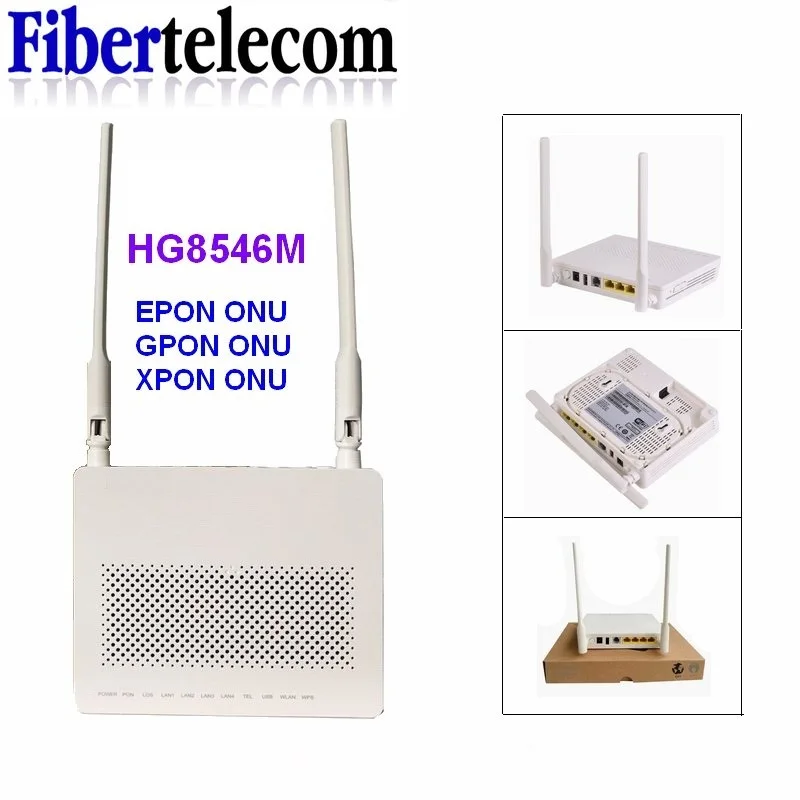 English firmware EPON GPON XPON ONU Modem Router  HG8546M ONT termianl with 1GE+3FE+voice+wifi