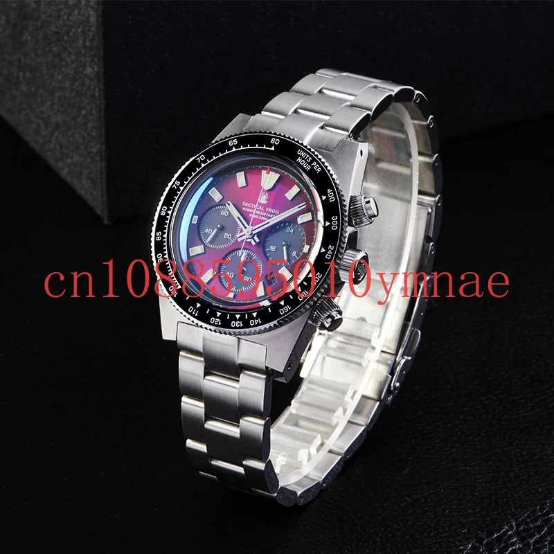 

[Официальная монополия] Цветная тактическая лягушка Юаньзу Солнечная фотокабиническая энергия Трехглазый панда-хронограф Кварцевые водонепроницаемые часы