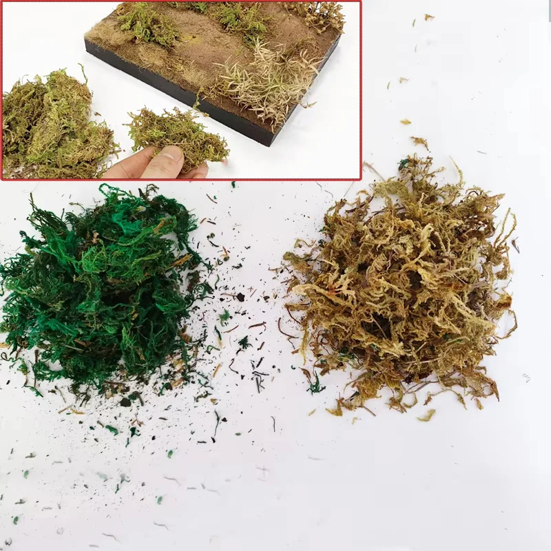 

10g Simulation Moss Grass Cluster Model Kits for Makiing Military Landscape Scene Plant Materials Diorama Accessories