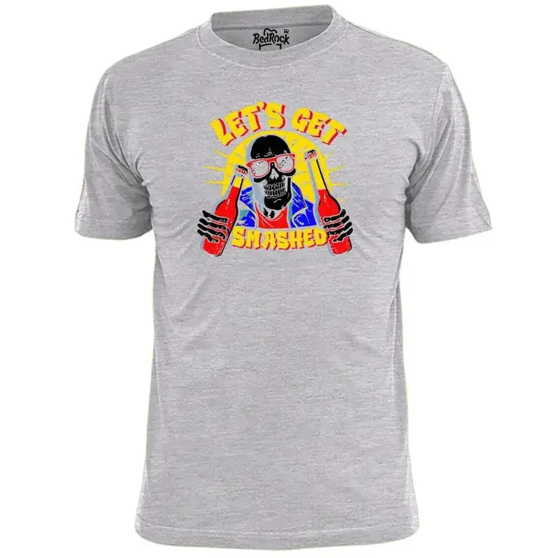 Mens Lets Get Smashed Funny T Shirt Stag Do Party
