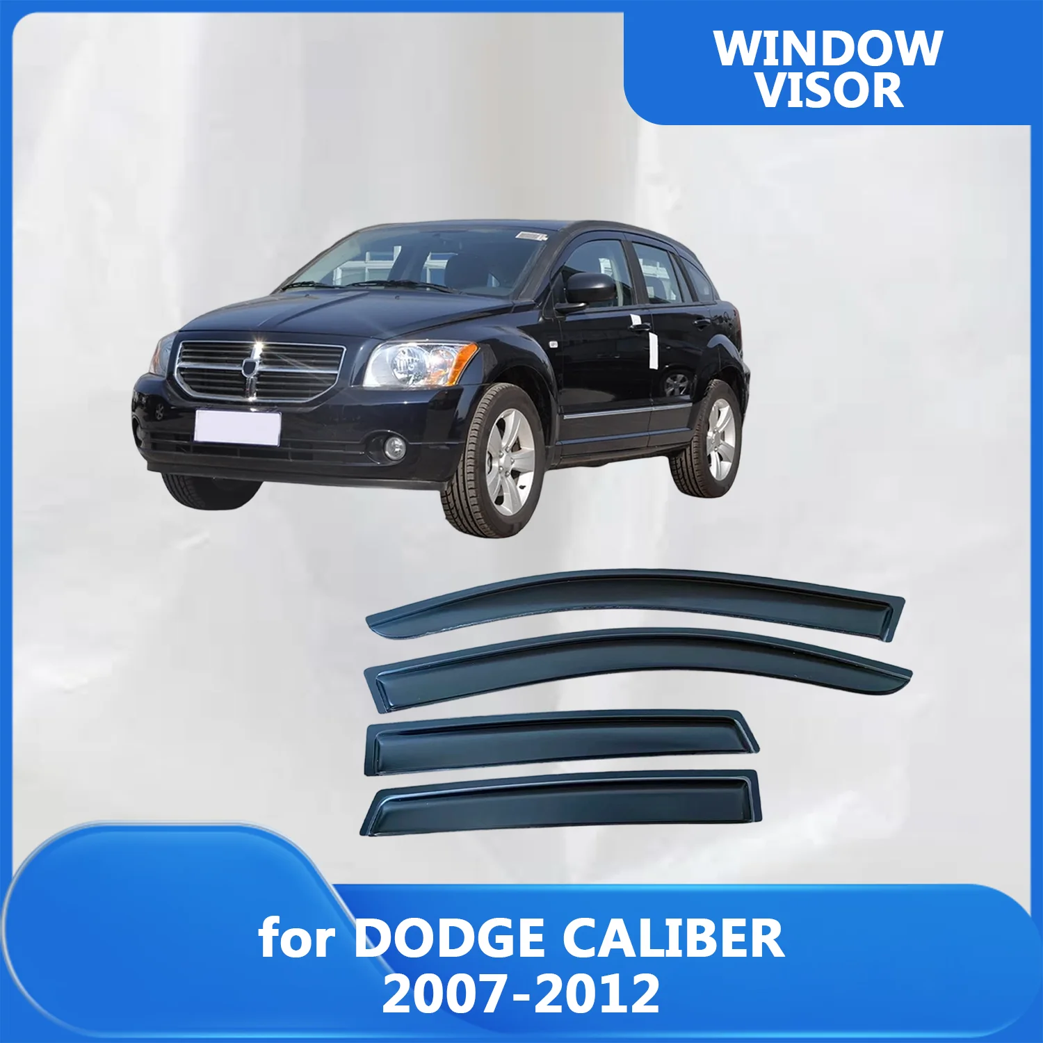 

Window Visor for DODGE CALIBER 2007 2008 2009 2010 2011 2012 Wind Deflectors Rain Guards Door Visor Vent Shades Ventvisor