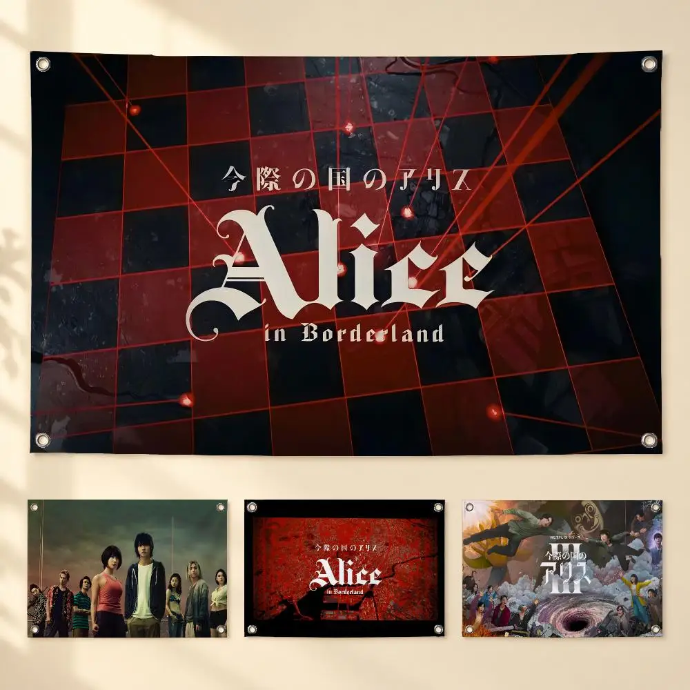 Hot TV Alice In Borderland Flags For Garden Party Living Room Home Wall Flag Bedroom Outdoor Decor