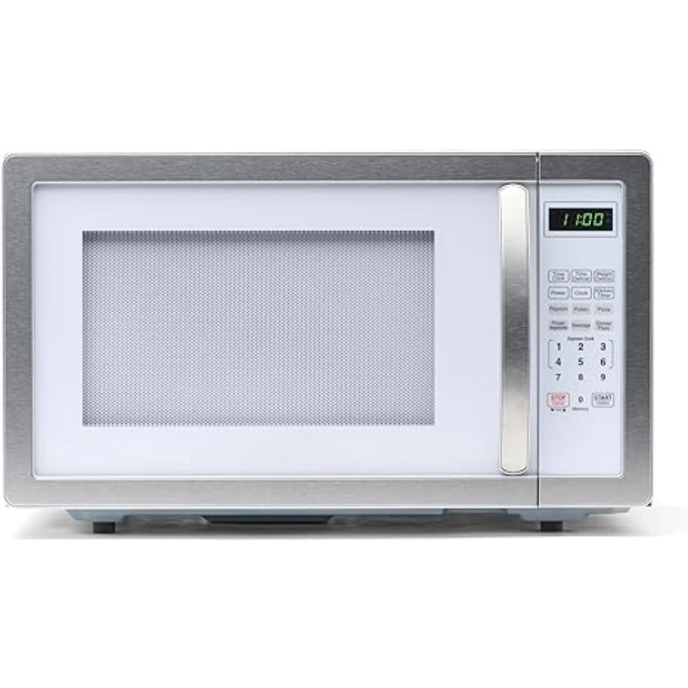 

Microwave Ovens, Countertop Microwave, 1000 Watts, 1.1 cu ft, LED Lighting and Child Lock, Easy Clean,Microwave Ovens