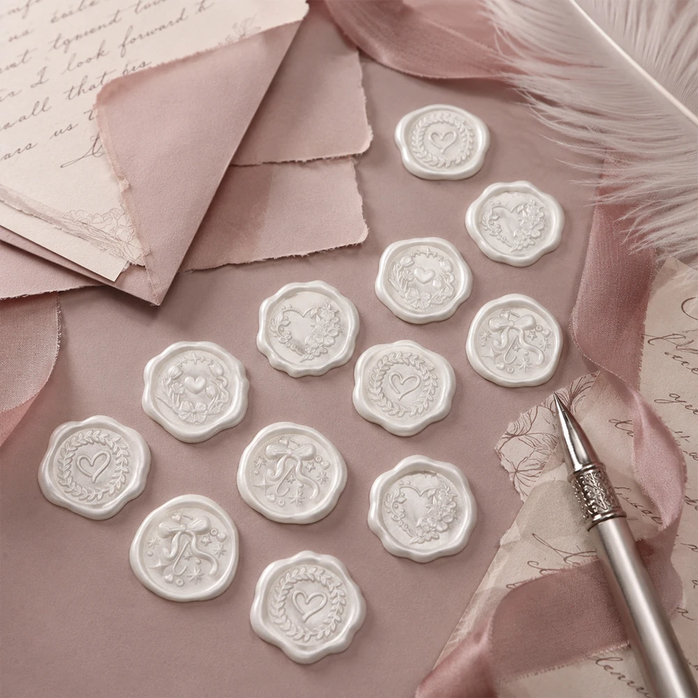 Wax Seal Stamp Set - 40Pcs Wax Seal Stickers,Wedding Invitation Envelope