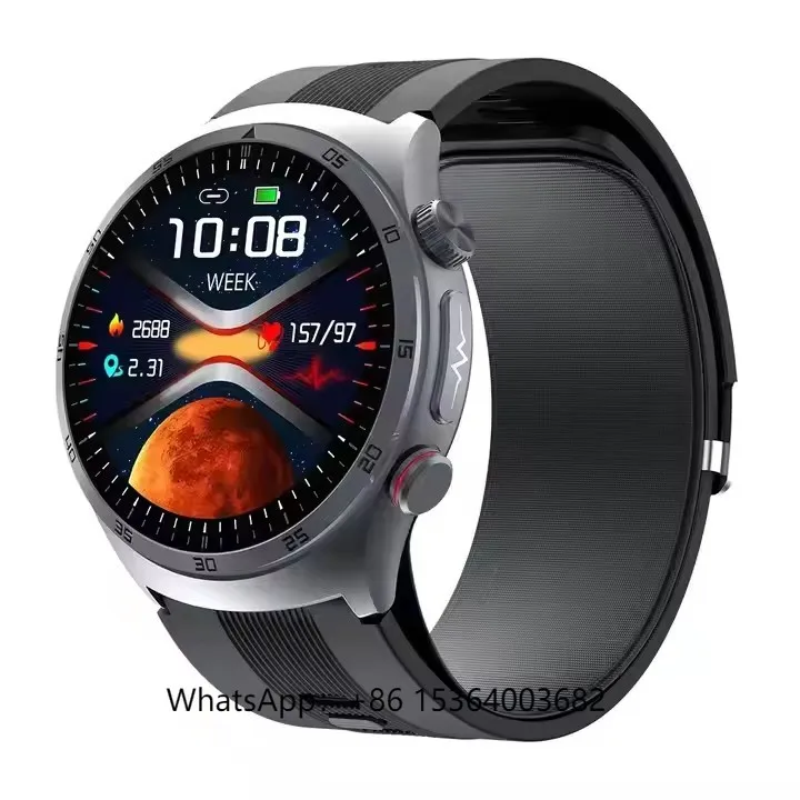 Смарт-часы S25 AMOLED, водонепроницаемые умные часы с ЭКГ, 2024, монитор кислорода в крови, носимые устройства