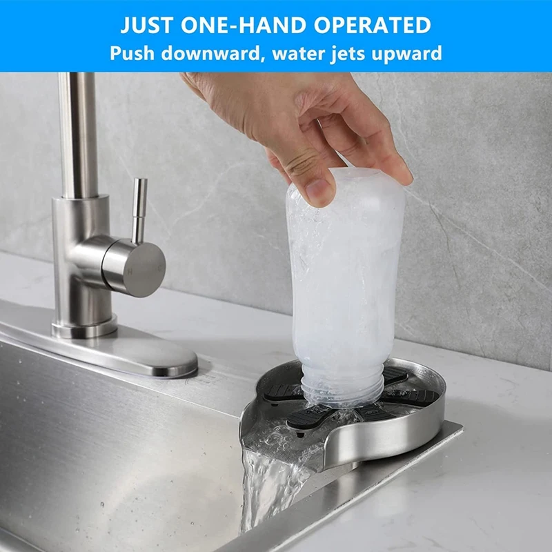 Cup Washer Glass Rinser For Kitchen Sink Faucet Bottle Cleaner For Quick Cleaning At Bar Home Cafe