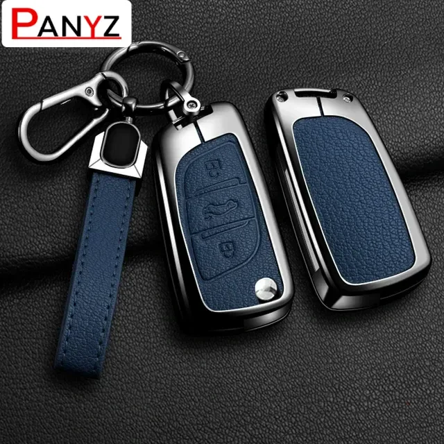 Para Citroen C1 C2 C3 C4 C5 XSARA PICA para Peugeot 306 407 807 para DS DS3 DS4 DS5 DS6 accesorios cubierta de aleación de Zinc para llave de coche