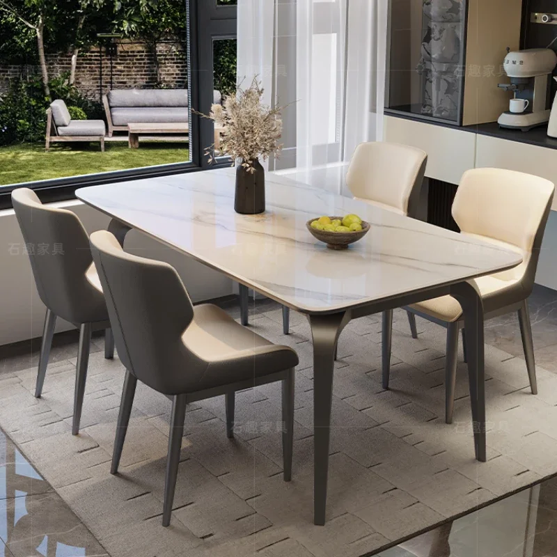 Dinning Tables Luxury Modern Extended Dining Table Cafe Craft Restaurant Living Room Center Mesas De Comedor Home Furniture