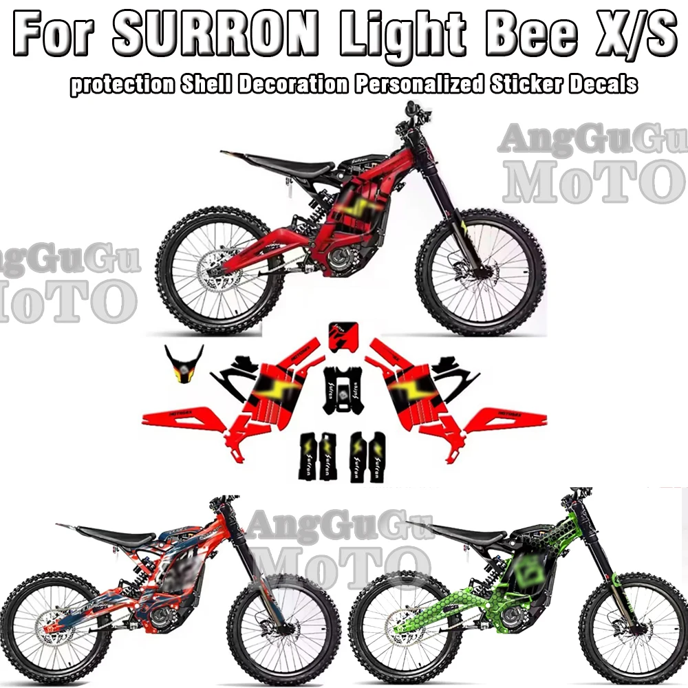 

For Surron SUR-RON Light Bee X/S Electric Off-road Bike Custom Stickers Body Decorative Protection Shell Personalized Decals