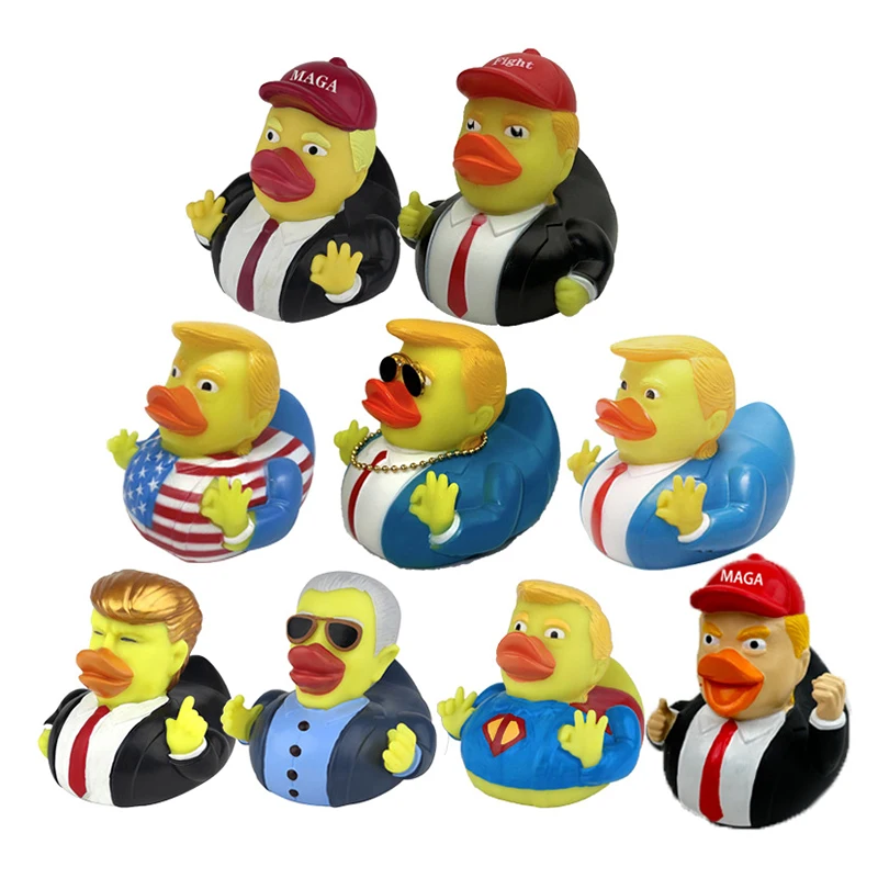 Trump Rubber Duck Bath Toy Shower Water Floating Baby Toy Water Toy Shower Duck Child Bath Float Water Squeezing Sound Doll