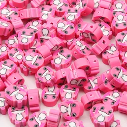 8x10mm Pink Clay Beads Cute Angel Stitch Polymer Spacer Beads For DIY  Necklace Bracelet Handmade Jewelry Making Accessories
