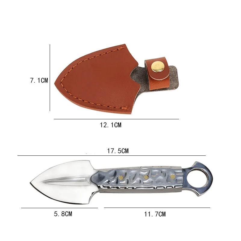 Pala de acero inoxidable multifuncional de alta dureza, herramienta de pesca al aire libre para acampar