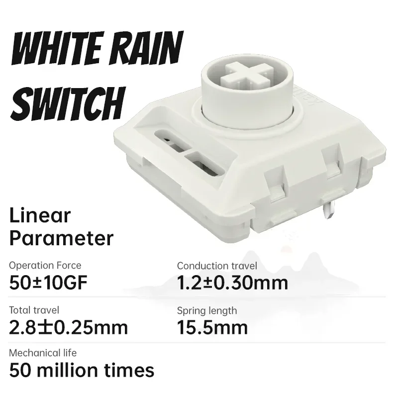 Kailh Customized Full POM The Elenments Series Low Profile Keyboard Switch Smooth Mechanical Keyboard Switch