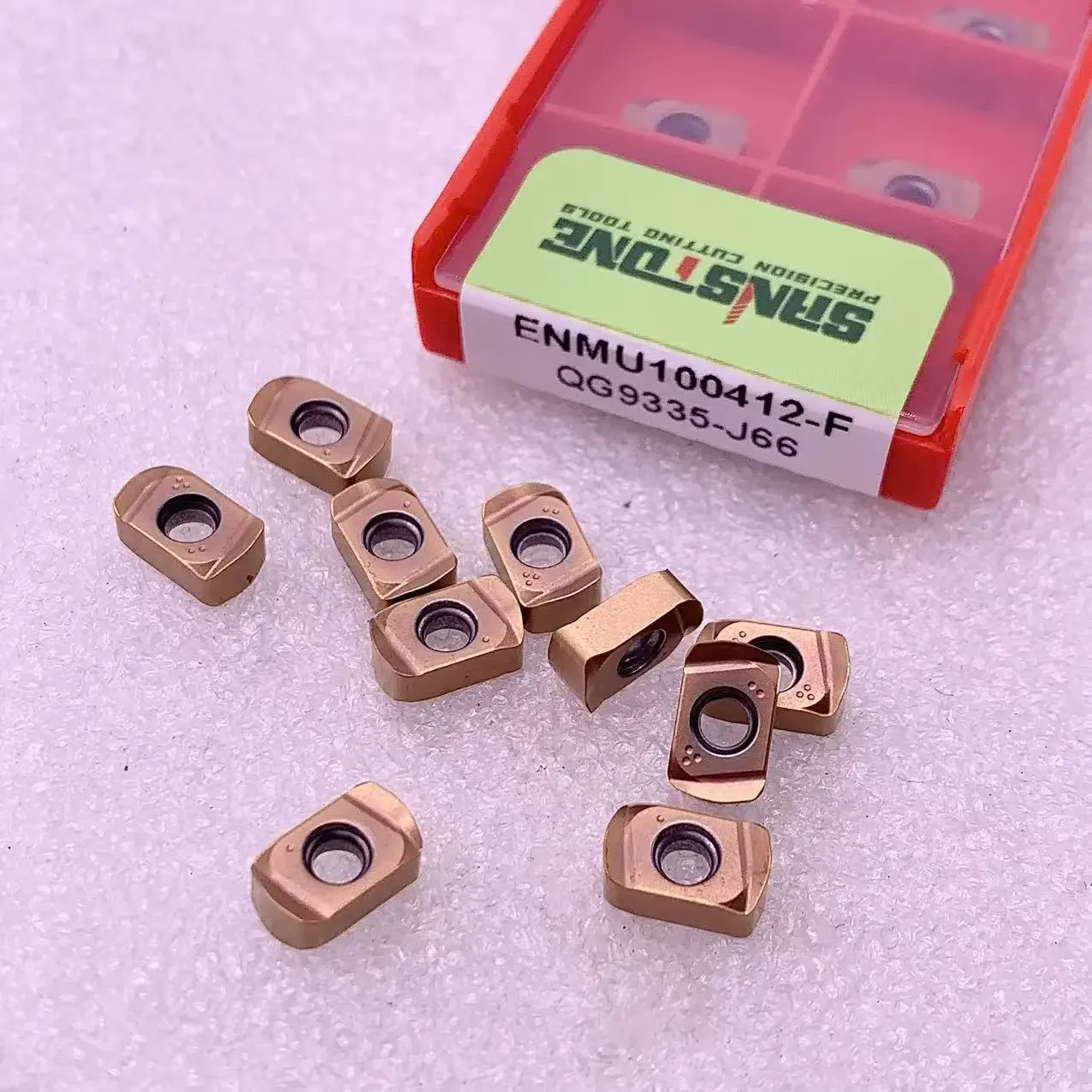 

ENMU100412 Твердосплавная фрезерная вставка Высокоточный режущий инструмент с ЧПУ для фрезерных пластин серии DIJET с PVD-покрытием из нержавеющей стали