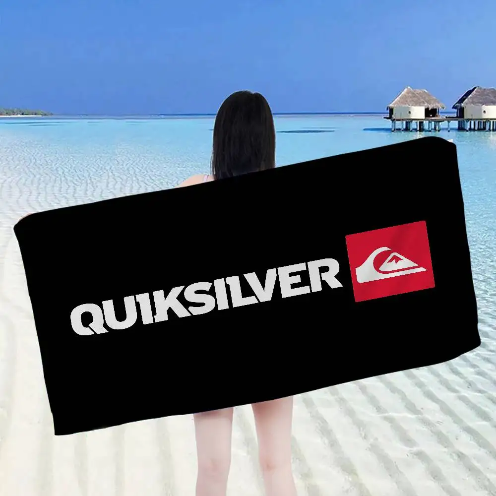 Toalla de baño de microfibra de la marca Surf Q-Quiksilver, suave, absorbente, transpirable, para niñas, toalla de playa decorativa