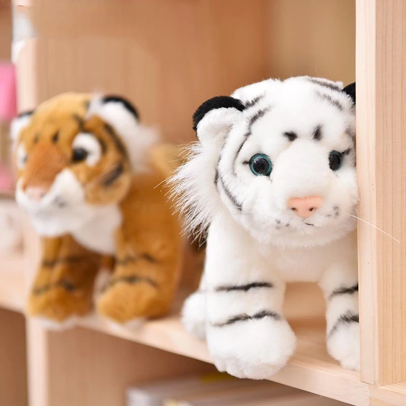 15cm 20cm tiger plush toys small size simulation animal plush doll life like plush tiger kids toys children\'s gift