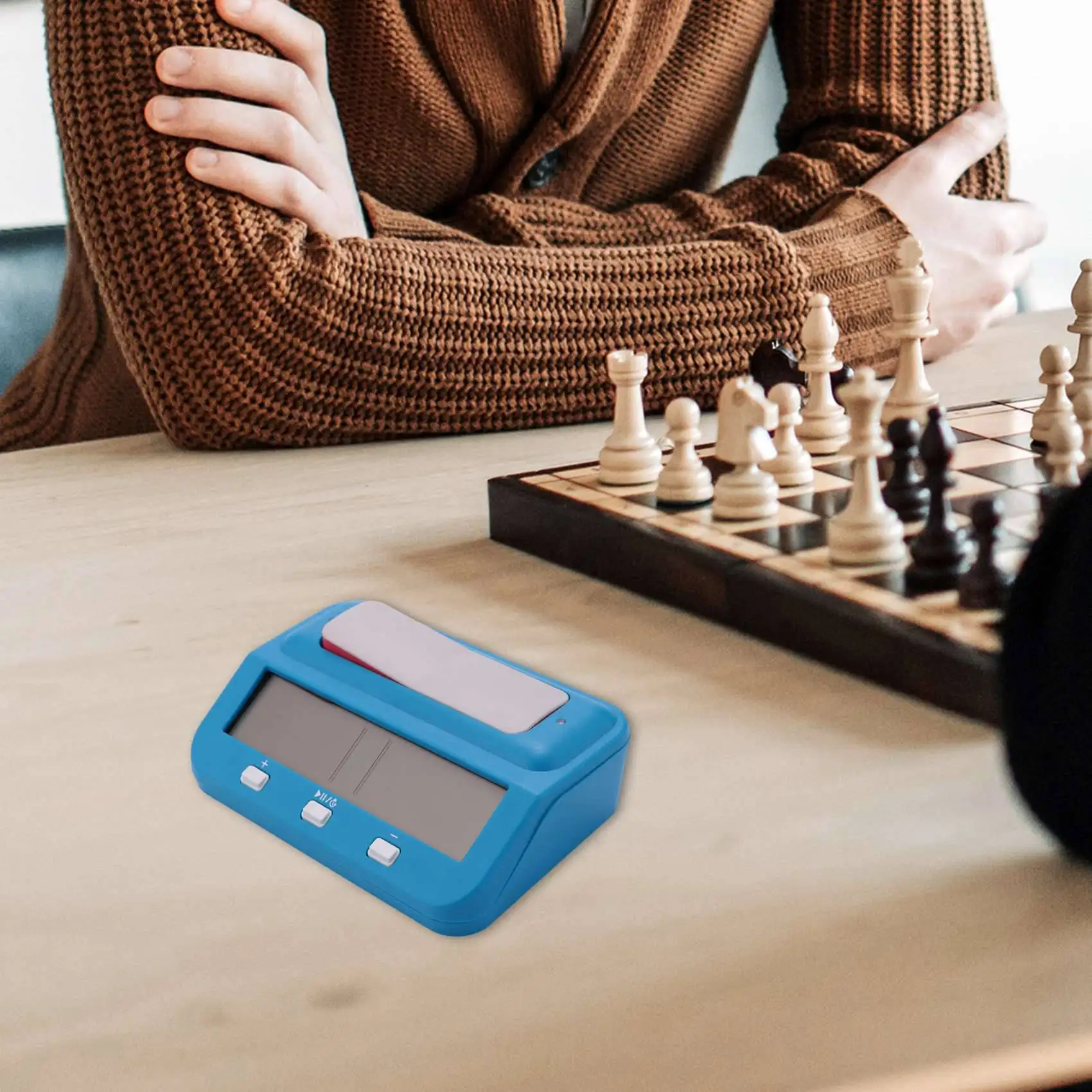 ساعة شطرنج رقمية أساسية A61P ومؤقت ألعاب، ساعة رقمية محمولة دقيقة، مؤقت ساعة رقمية