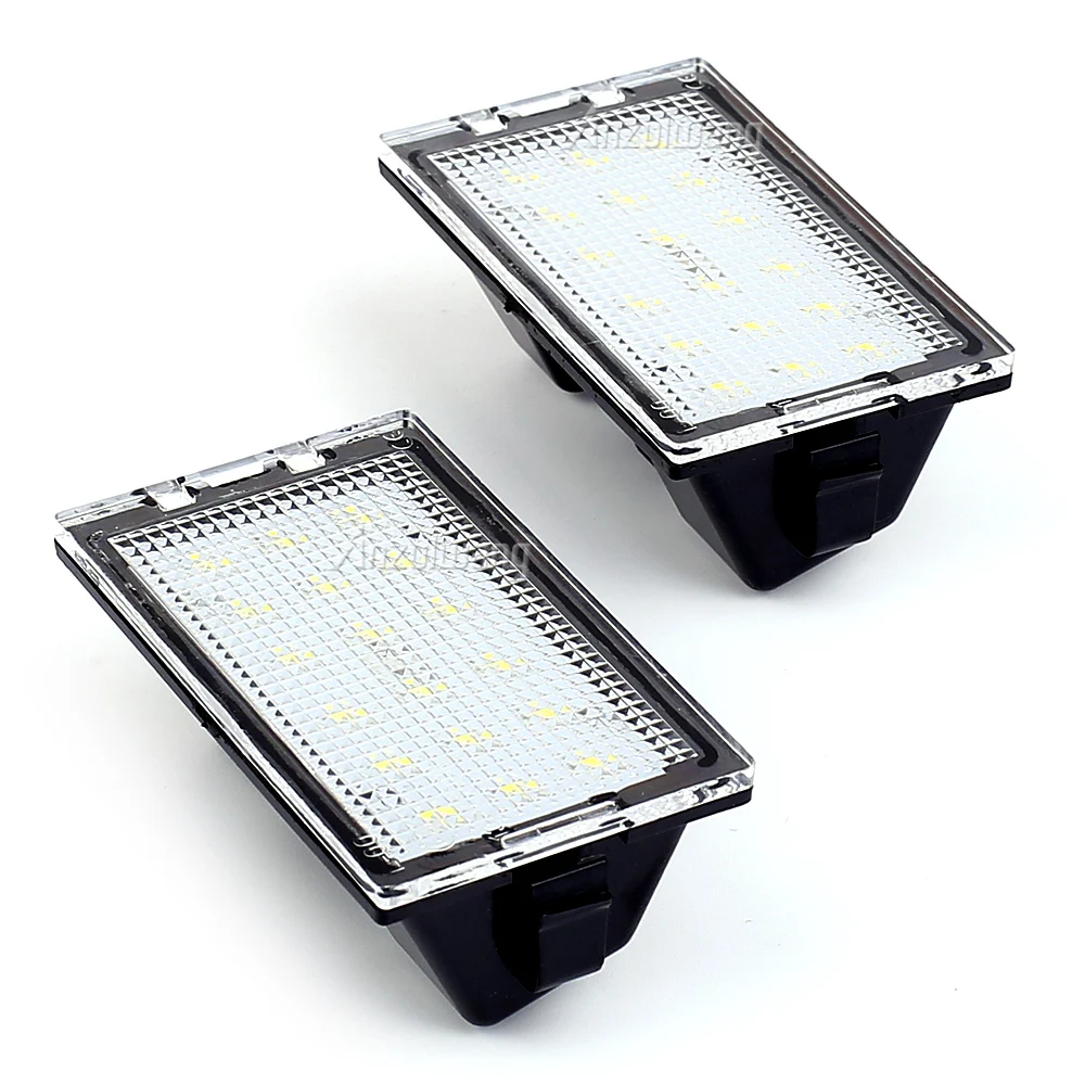 ไฟส่องป้ายทะเบียน LED สีขาว 2 ชิ้น สำหรับรถยนต์แลนด์โรเวอร์ ดิสคัฟเวอรี่ 4 ปี 2010-2016 ฟรีแลนเดอร์ 2 LR2 เรนจ์โรเวอร์ สปอร์ต L320