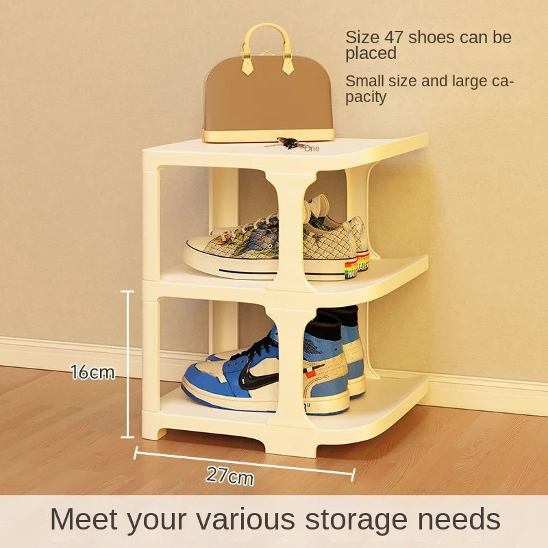 Shoe shelf layered partition multilayer household simple storage artifact saving space shoe cabinet shoe organizer and storage