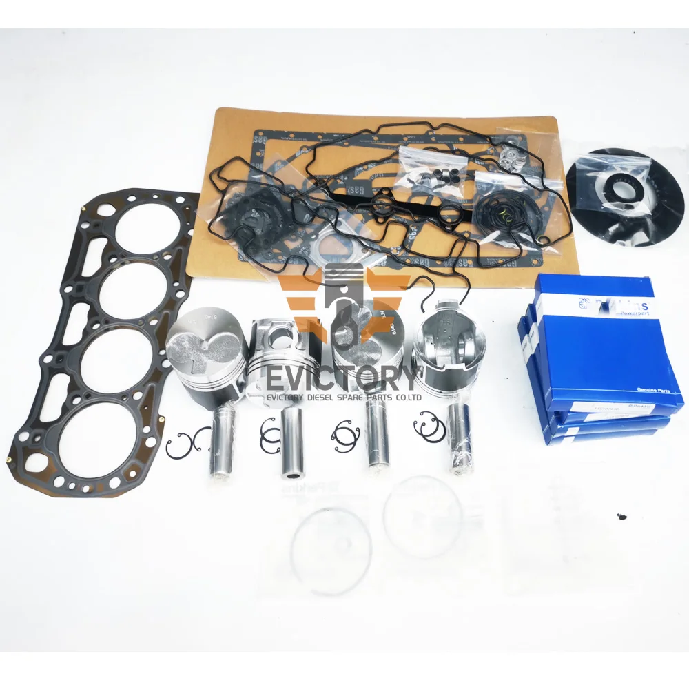 FOR Perkins 404D-22T 404D-22 404D overhaul rebuild repair kit piston gasket