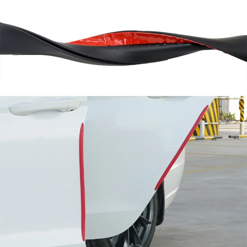 

4 Pcs NEW Car Anti-Collision Patch Bumper Guard Strip Anti-Scratch Bumper Protector Trim Universal for Cars SUV Pickup Truck