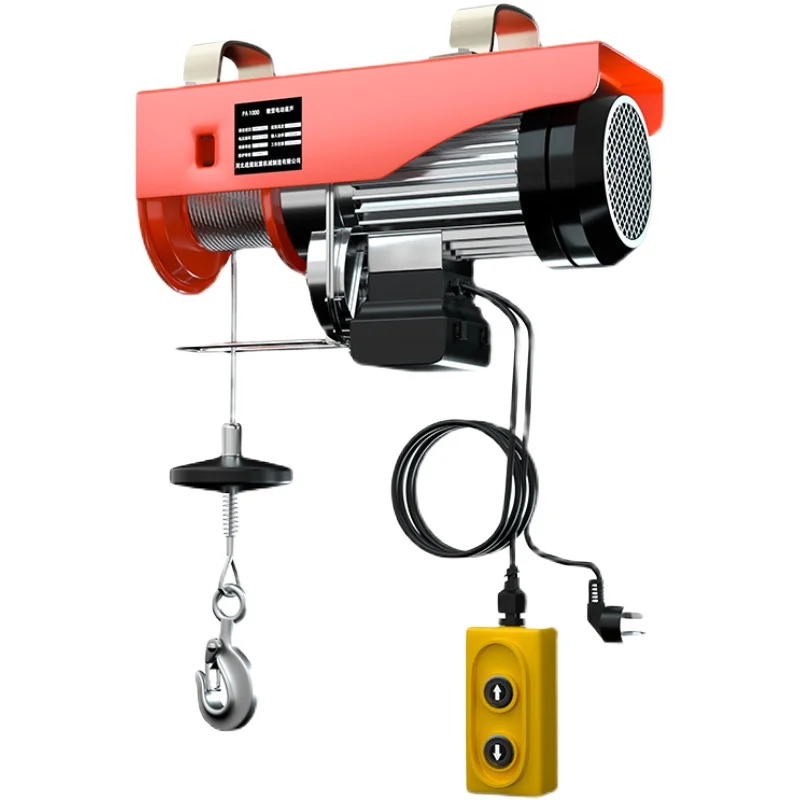 100-400kg Electric Hoist with Wired/Wireless Remote Control Lifting Crane Cable Hoist Winch for Boat Car Garage Elevator